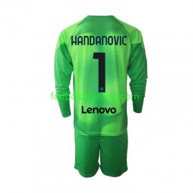 Inter Milan Samir Handanovic 1 Målmand Børn 3. Fodboldsæt 2022-23 L/S (+ Korte bukser)